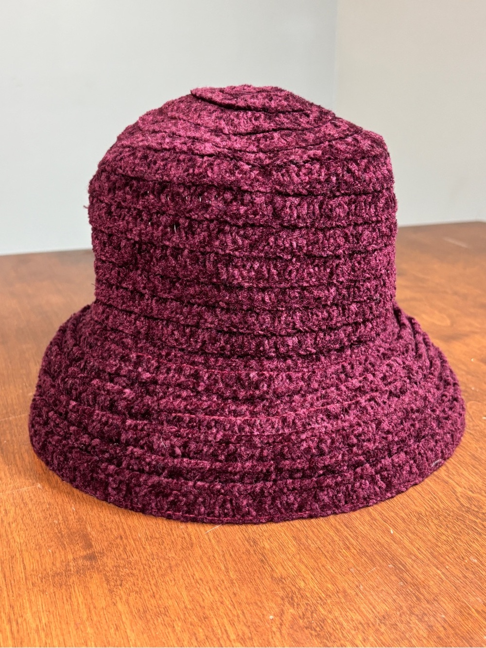 betmar Bouclé Bucket Hat - Burgundy